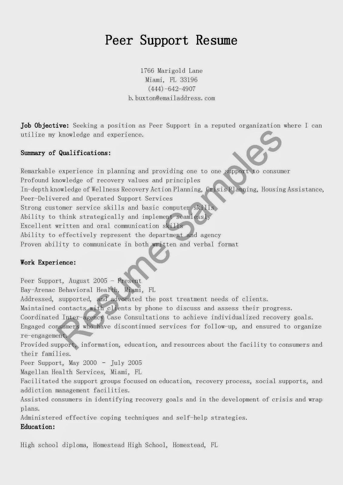 Boeing buyer resume